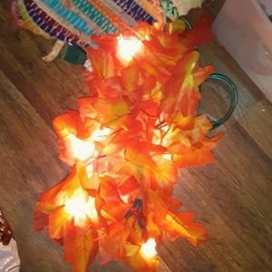8 foot Strain of fall leaves lights NWOT